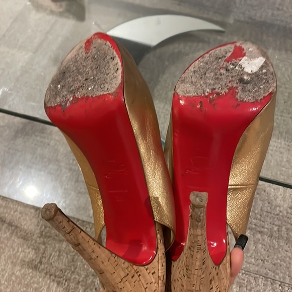 size 38 Christian Loubouton Heels - real and authentic. just worn in.